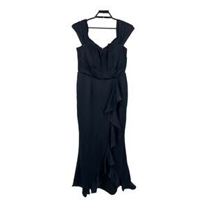 City Chic Dress Hypnotize Maxi dark blue Plus size XS 14